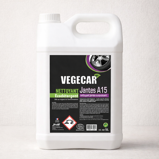 BIO ATTITUDE VEGECAR ECOCERT – Nettoyant jantes A15 alcalin surpuissant 97% naturel