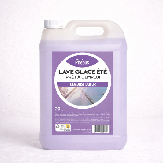 PHEBUS Lave-glace été démoustiquant – sans méthanol vitres et phares