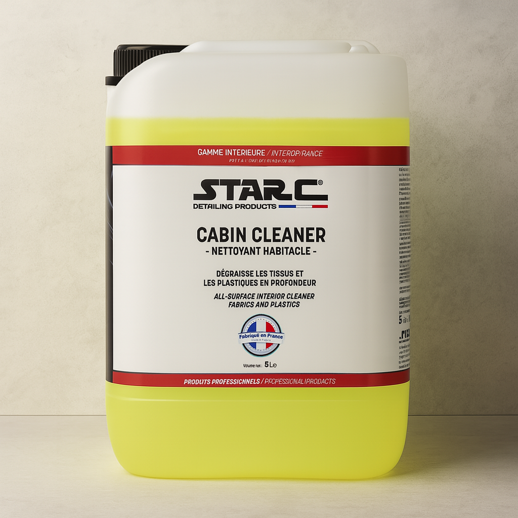 STARC CABIN CLEANER : Nettoyant habitacle polyvalent, dégraisse les tissus, moquettes et plastiques