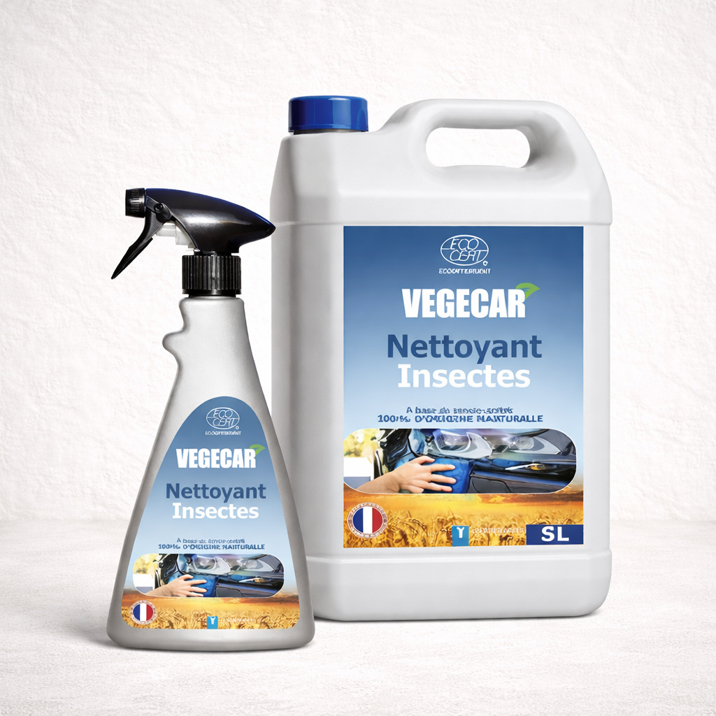 BIO ATTITUDE VEGECAR ECOCERT – Nettoyant insectes carrosserie 99% naturel prêt à l’emploi