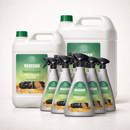 BIO ATTITUDE VEGECAR ECOCERT – Nettoyant plastique cuir intérieur auto 99% naturel