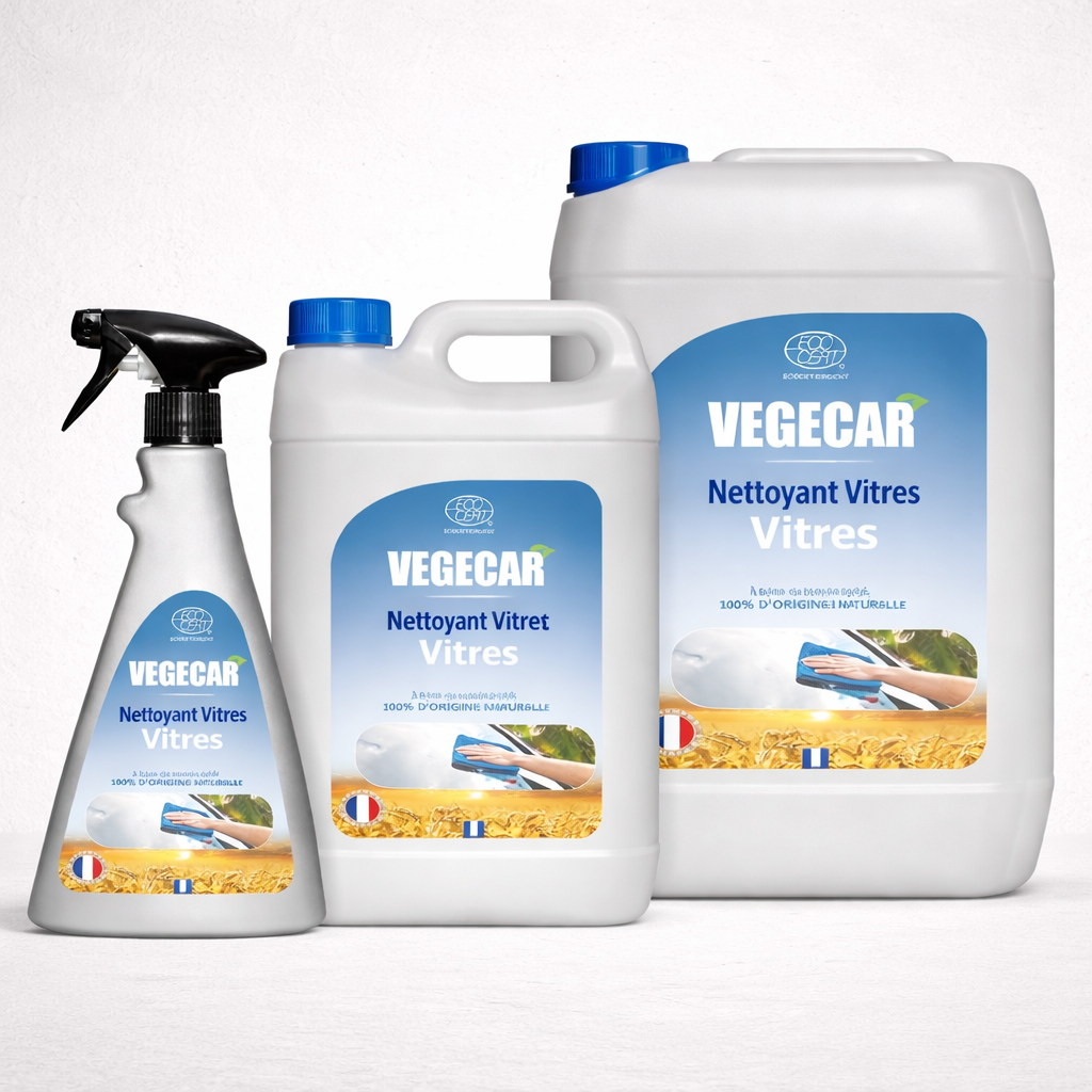 BIO ATTITUDE VEGECAR ECOCERT – Nettoyant vitres 99% naturel sans traces prêt à l’emploi