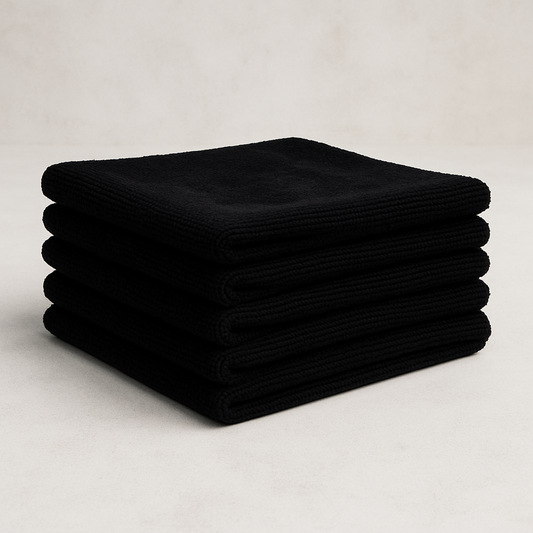 Lot de 5 microfibres noires