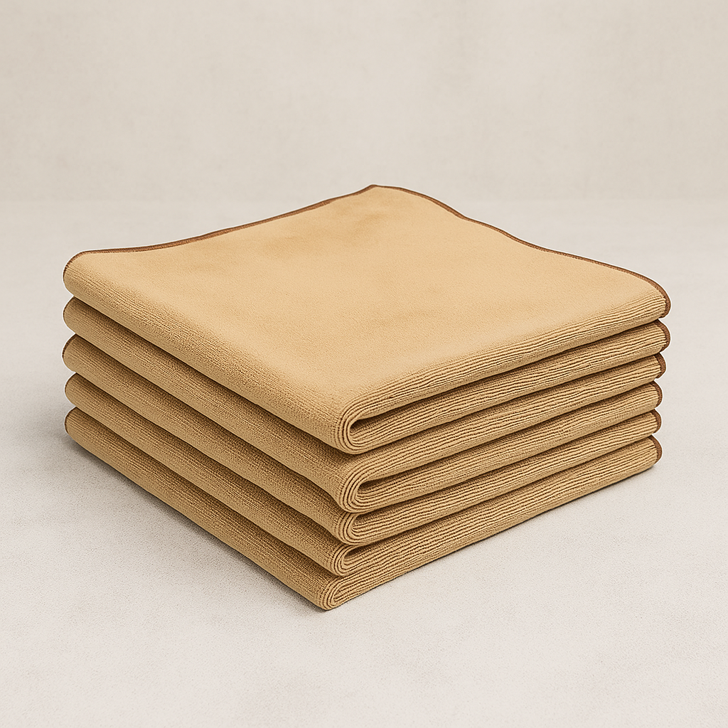 Lot de 5 microfibres bronze