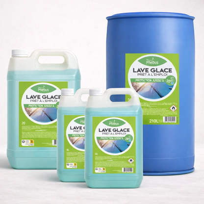PHEBUS Lave-glace -20°C – nettoyant vitres et phares sans toxiques hiver