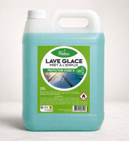 PHEBUS Lave-glace -20°C – nettoyant vitres et phares sans toxiques hiver