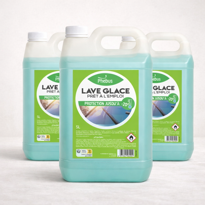 PHEBUS Lave-glace -20°C – nettoyant vitres et phares sans toxiques hiver