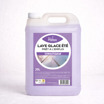 PHEBUS Lave-glace été démoustiquant – sans méthanol vitres et phares
