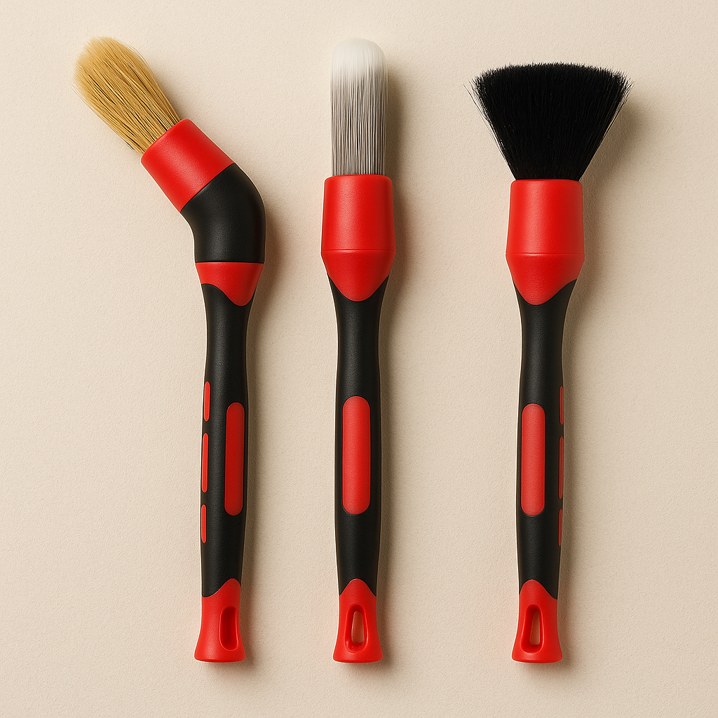 Set de 3 pinceaux avec coude