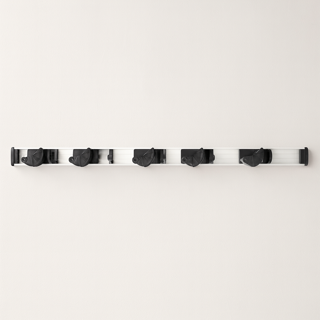Support mural pour manches (5 attaques et 5 crochets)